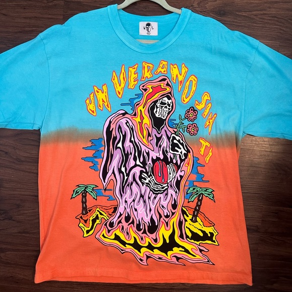 Warren Lotas x Bad Bunny - Un Verano Sin Ti Ombre Tee Shirt IN HAND SIZE XL - Picture 6 of 7